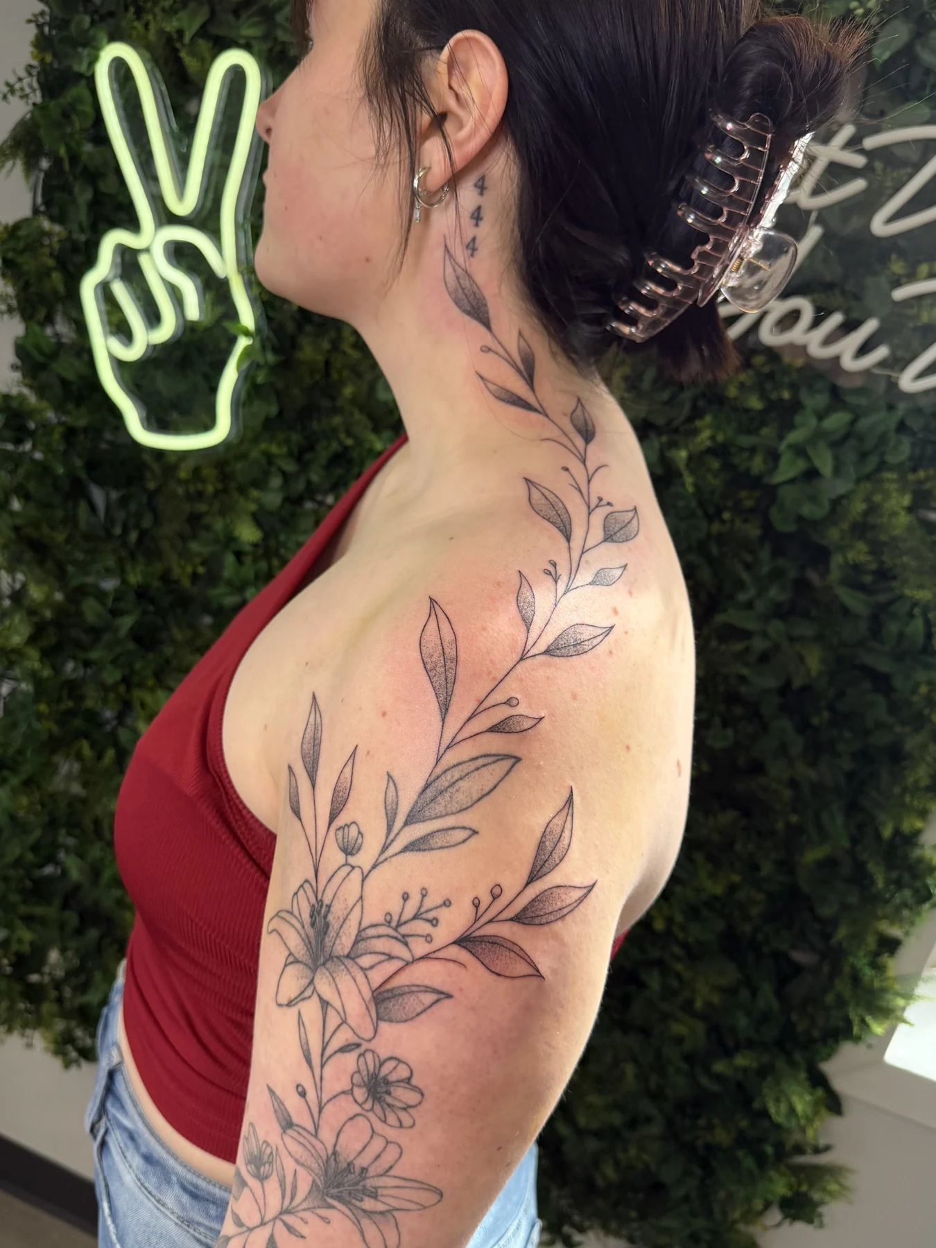 Fine line tattoo example